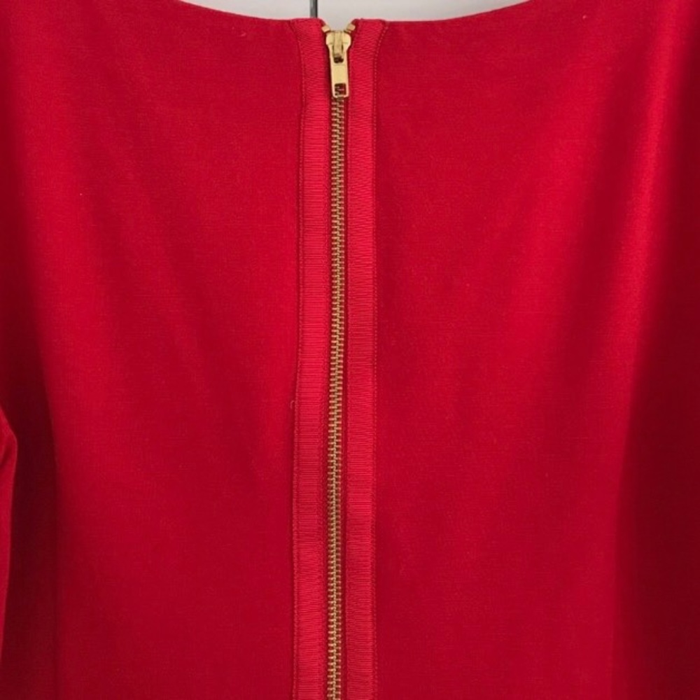 ❌SOLD❌ Red Ponte Sheath Dress Banana Republic NWT - Picture 4 of 8